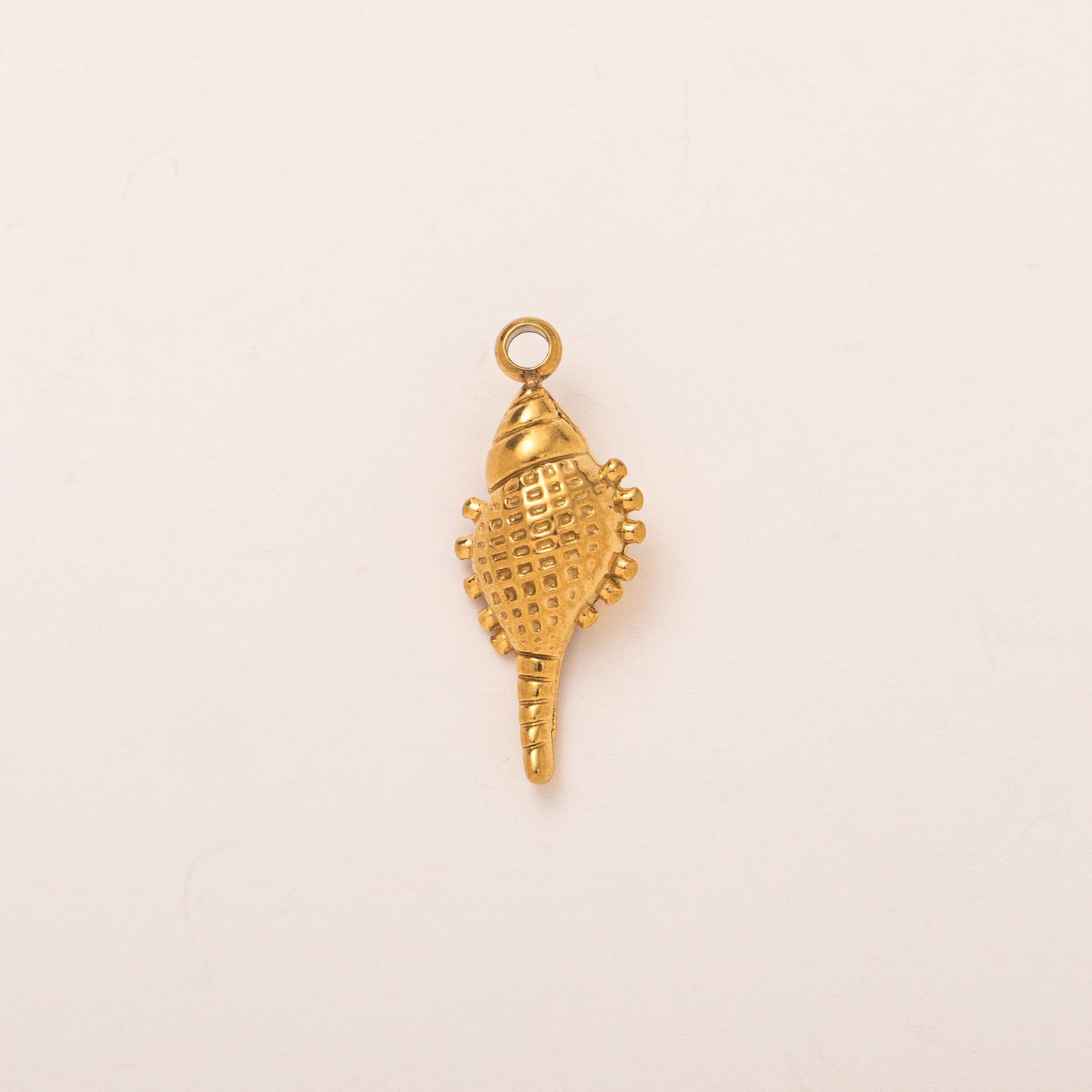 Vintage 18K Gold Plated PVD Stainless Steel Geometric Ocean Series Charm Bar