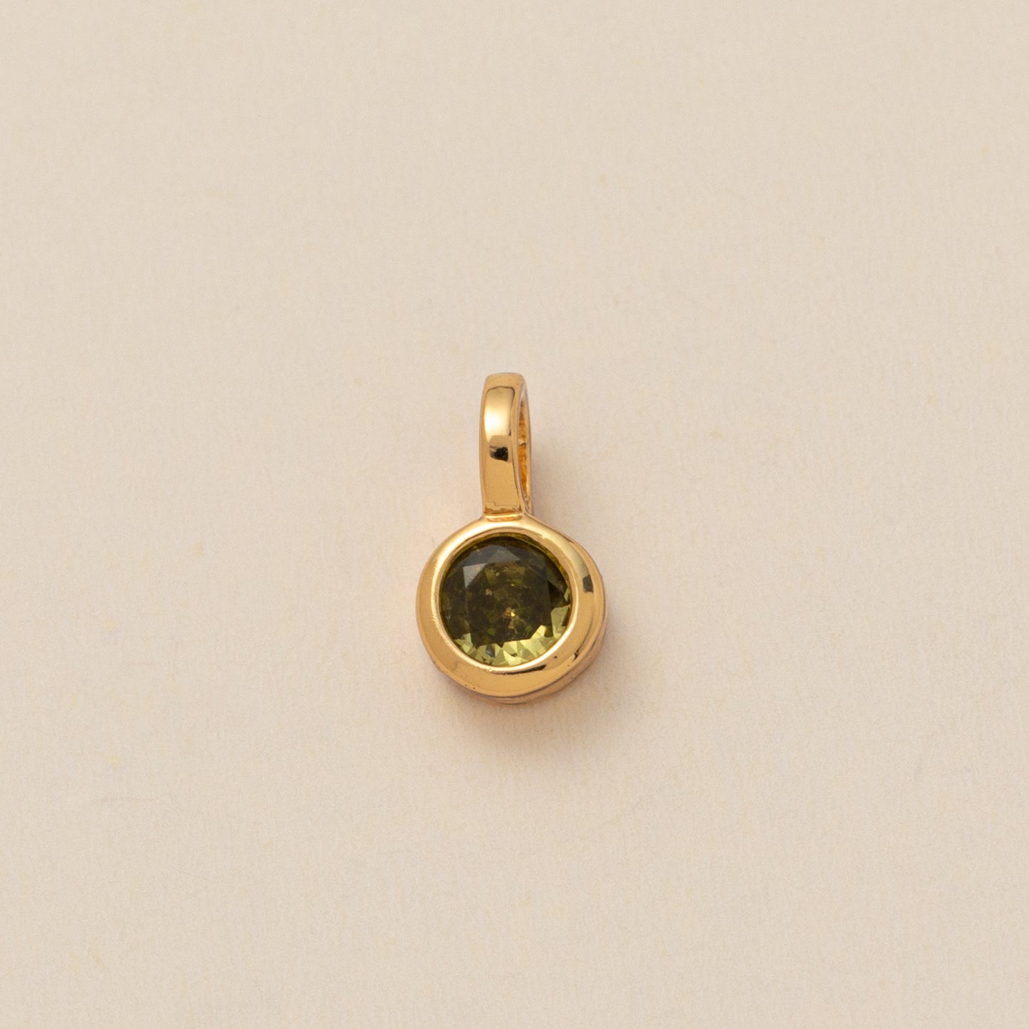Floral Geometric Round Cubic Zirconia Brass Plated Pendant Charm Bar for Unisex