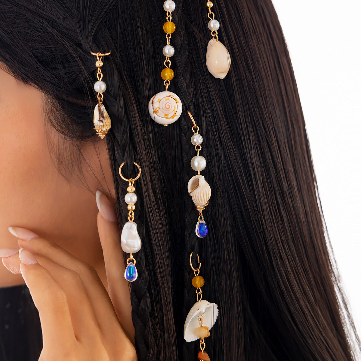 Sweet Plated Brass Hair Clip Set for Women
