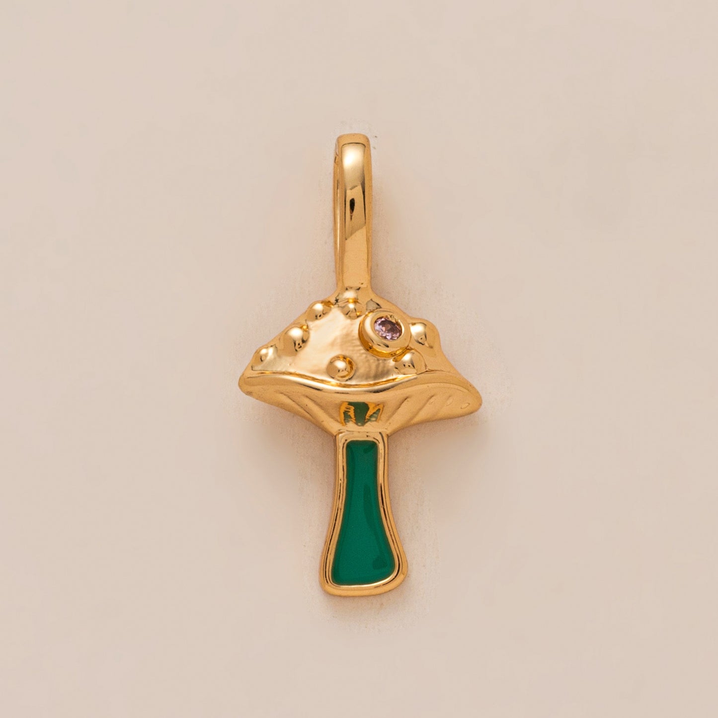 Vintage Heart Brass Plated Charm Bar