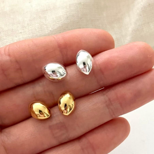 Orecchini a perno da donna a stella minimalisti, vuoti, in argento sterling S925, fatti a mano