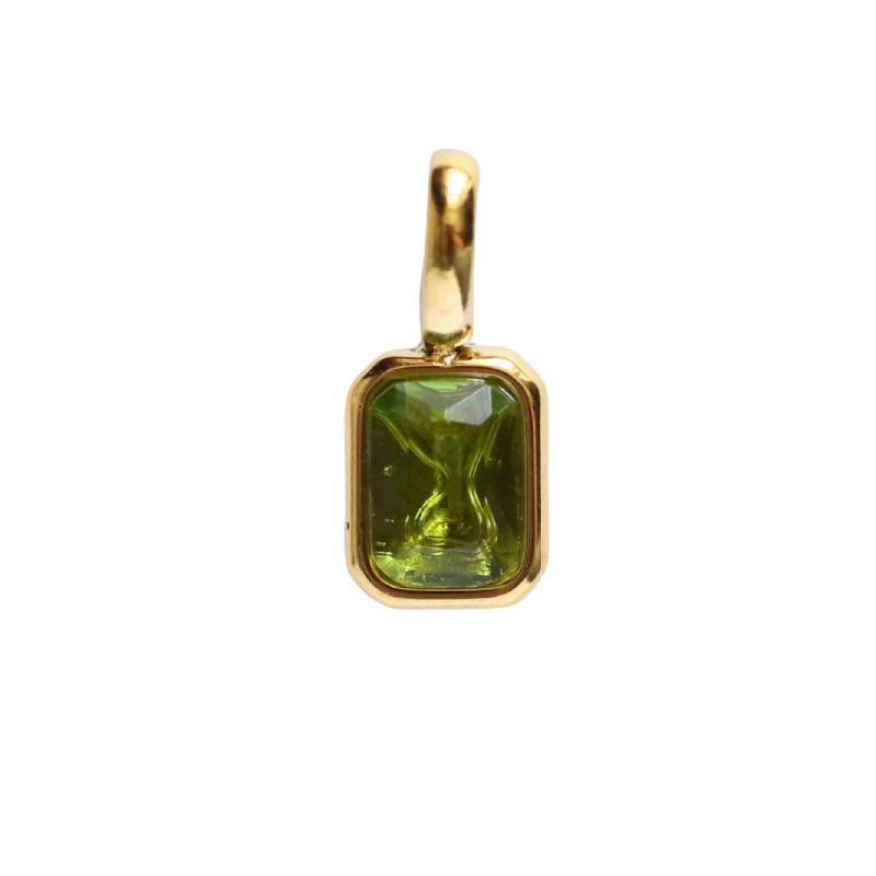 Minimalist Square Geometric Stainless Steel PVD Gold Plated Charm Bar Necklace for Unisex