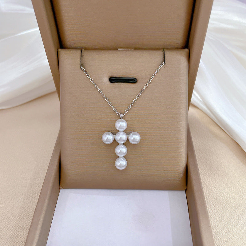 Collana in Acciaio al Titanio Placcato con Design Geometrico Minimalista e Catena Irregolare, Unisex