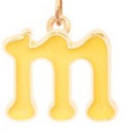 Minimalist Letter Shape Stainless Steel Necklace with Enamel Finish and 18K Gold Plating
