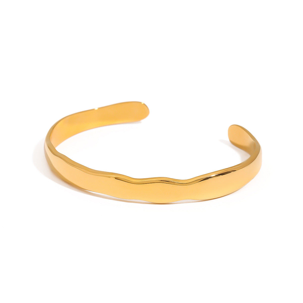 Geometric Plated Stainless Steel Bracelet