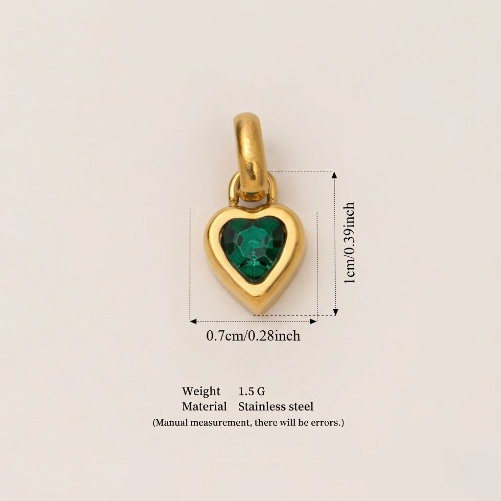 Minimalist Stainless Steel Heart Letter DIY Charm Bar Pendant Plated Necklace for Women
