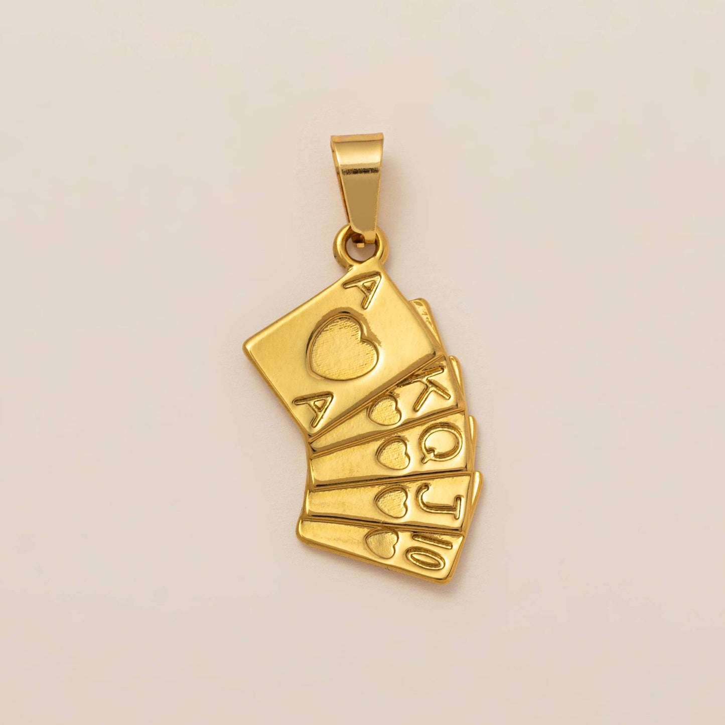 Vintage 18K Gold Plated Stainless Steel Boot Horseshoe Charm Bar PVD