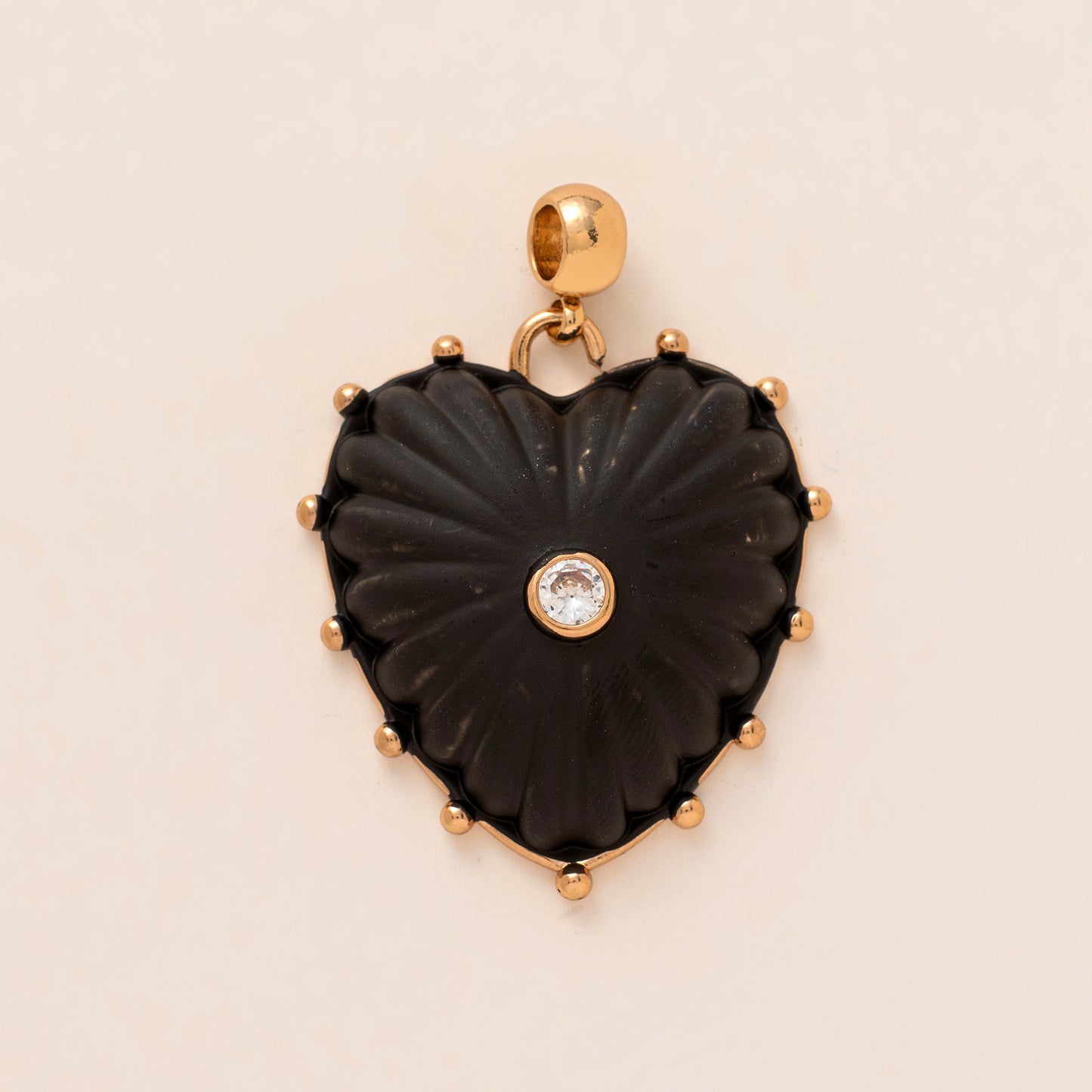 Sweet Drip Oil Plated Brass Heart Geometric Charm Bar for DIY Necklace