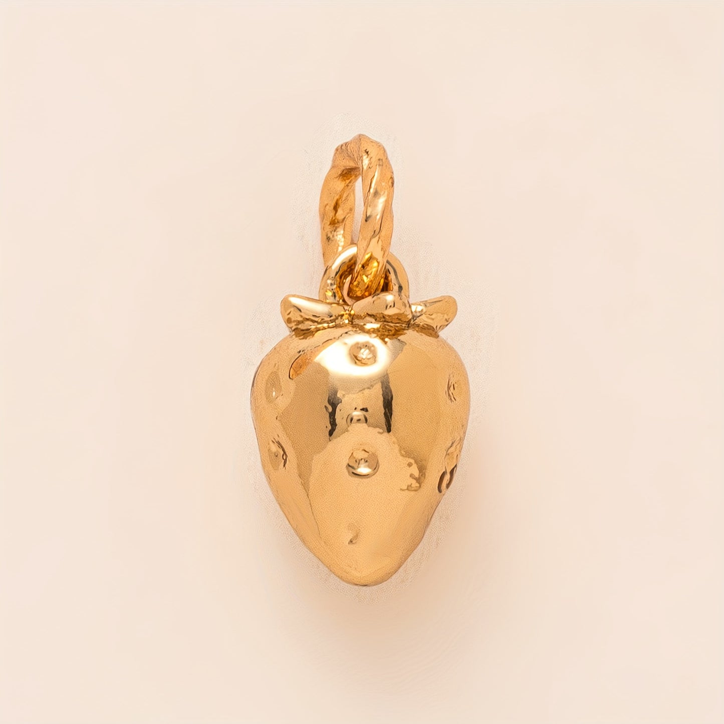Minimalist Floral Pattern Brass PVD Plated Charm Bar