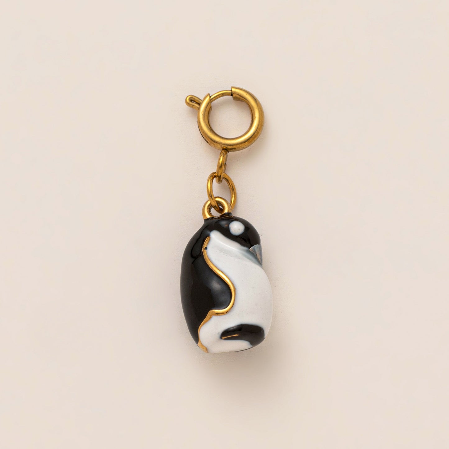 Vintage 18K Gold Plated Stainless Steel Animal Pendant Charm Bar