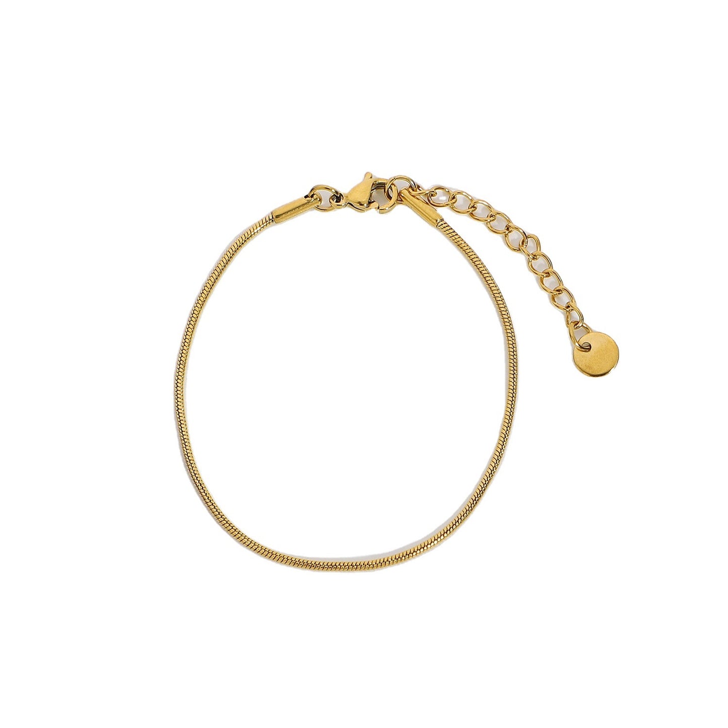 Collana Minimalista a Catena Serpentina in Acciaio Inossidabile Gioielli Geometrici da Donna