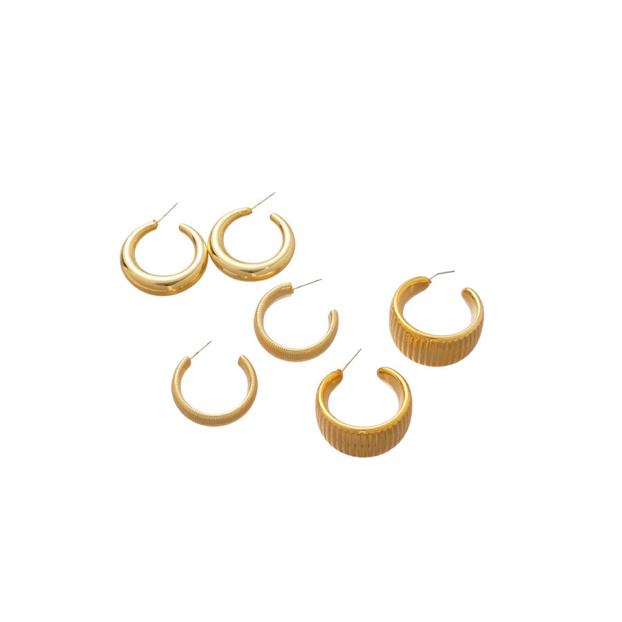 Pendientes de botón redondos geométricos minimalistas para mujer con postes de acero inoxidable galvanizado y cuerpos de acetato de resina