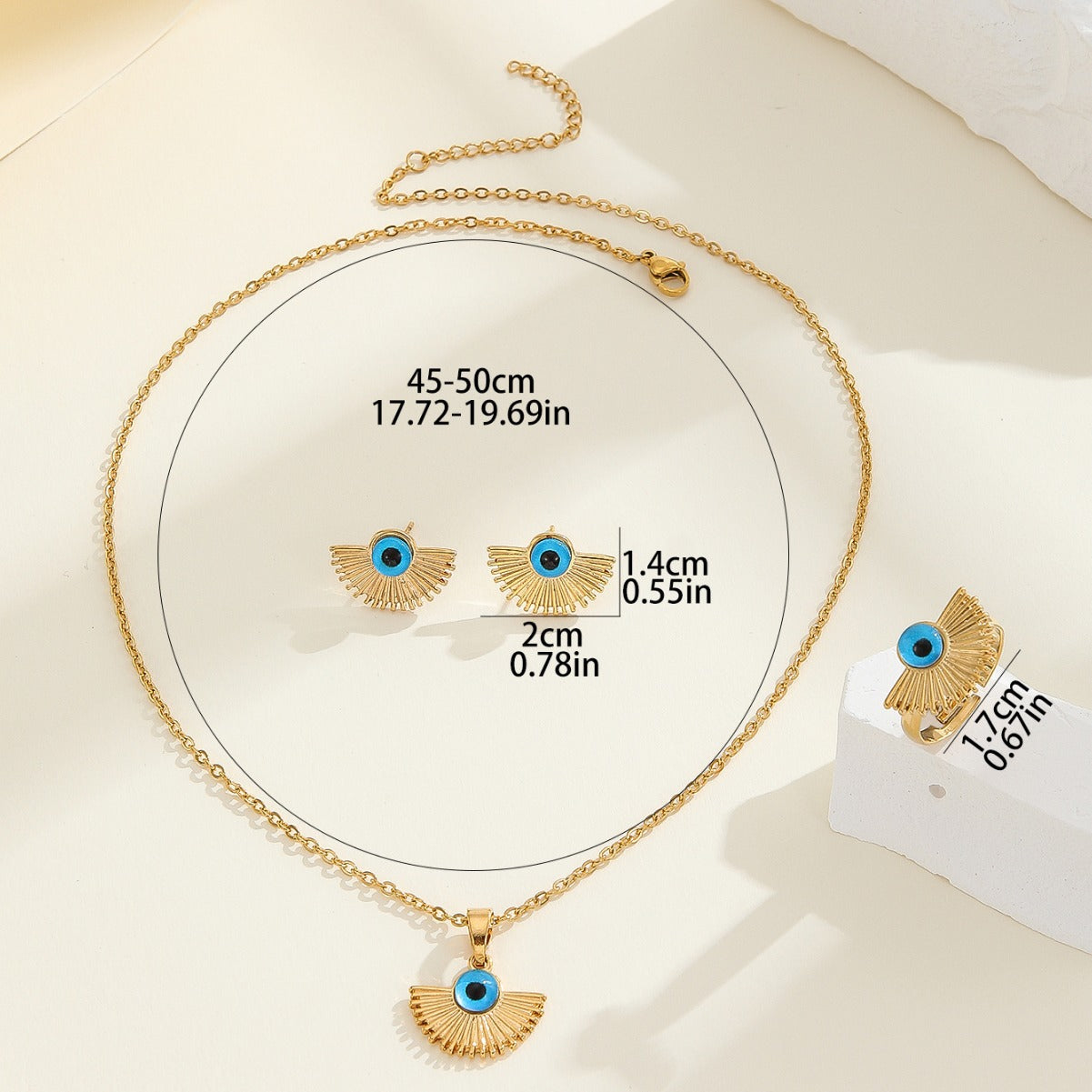 Collar con Colgante de Mal de Ojo de Hip-Hop Retro con Acabado Esmaltado, Joyería de Aleación para Mujer