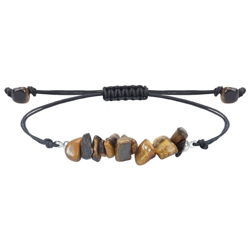 Elegant Geometric Crystal Beaded Bracelet Unisex Handmade Stone Jewelry