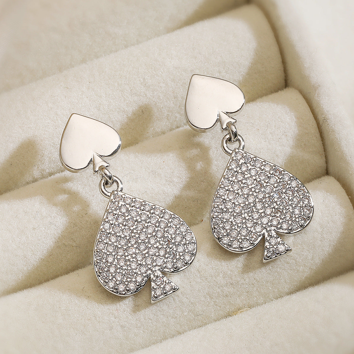 Minimalist Elegant 18K Gold Plated Brass Geometric Heart Earrings for Women