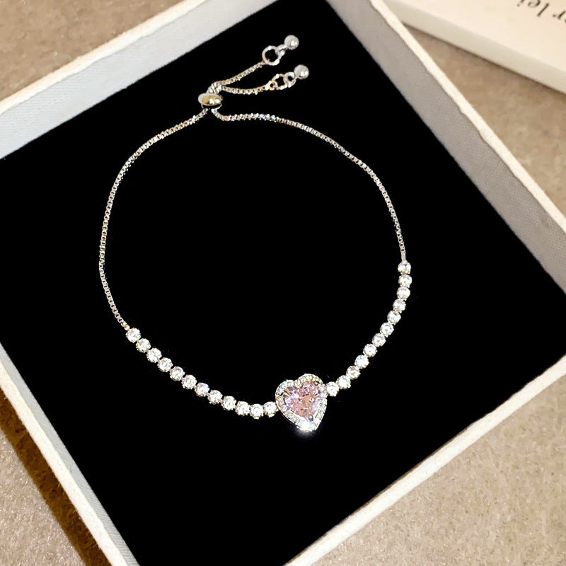 Luxury Elegant Geometric Alloy Plated Bracelet with Cubic Zirconia for Women
