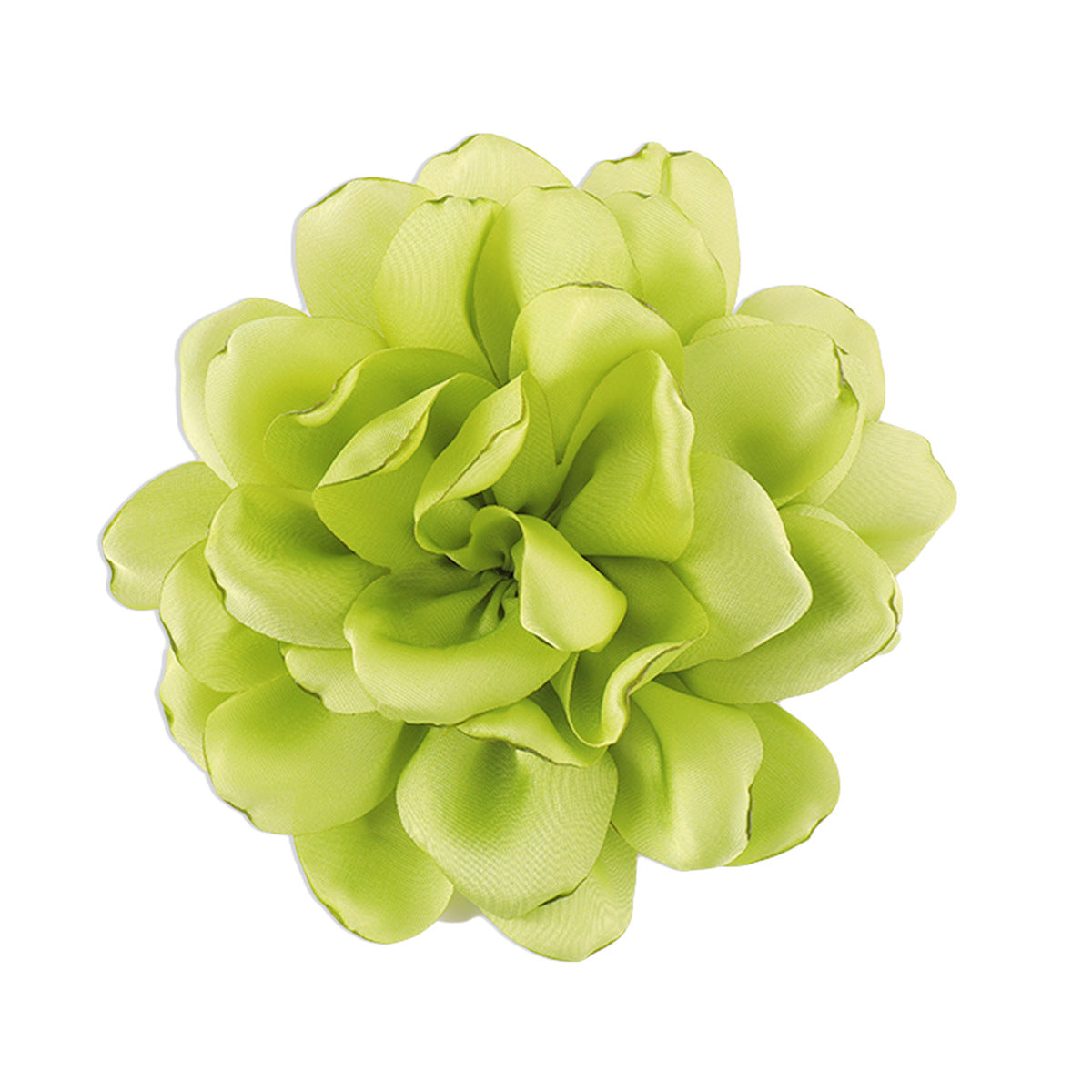 Broche vintage de tela hecho a mano con forma geométrica y diseño floral 3D para mujer