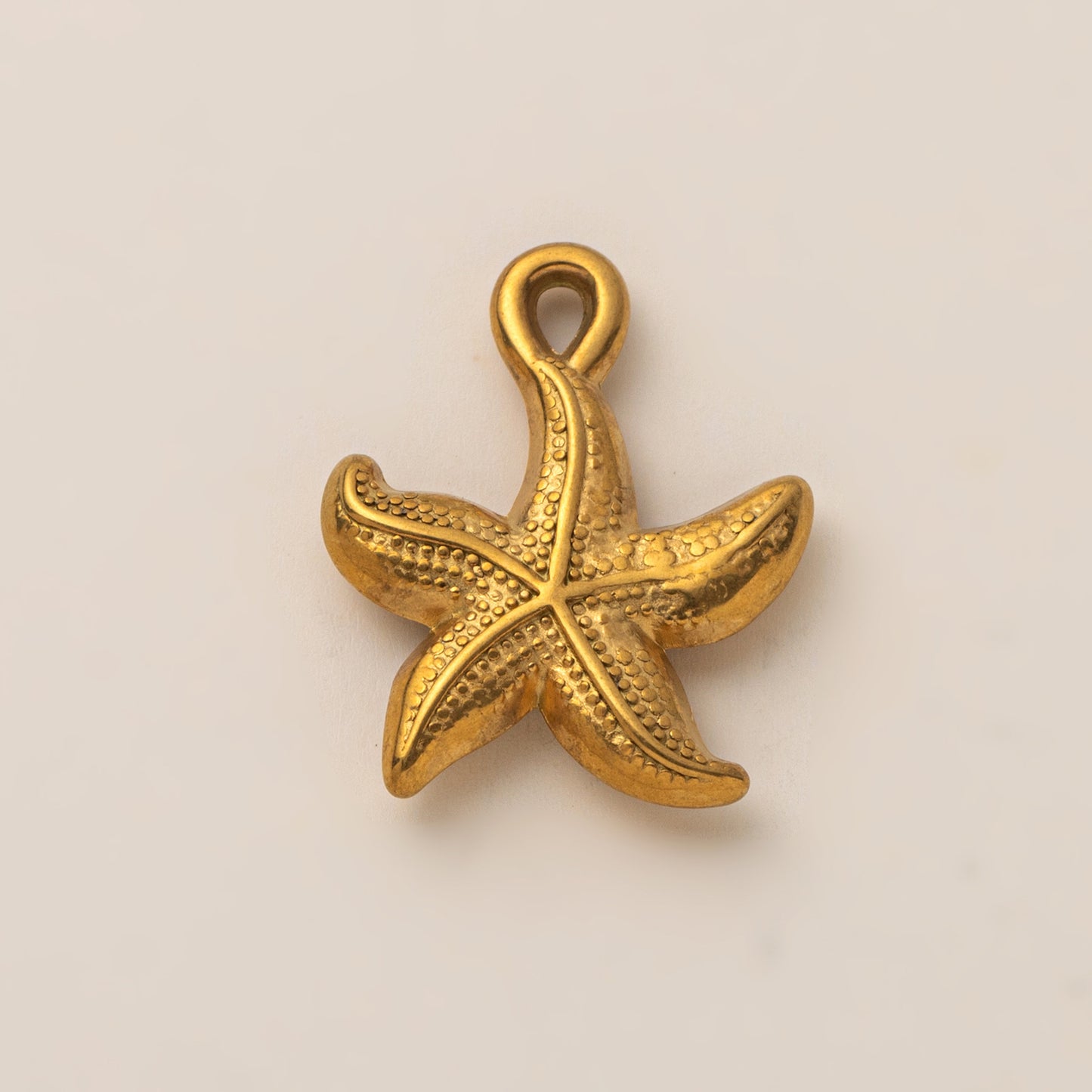 Vintage Stainless Steel PVD Gold Plated Abstract Fruit DIY Charm Bar