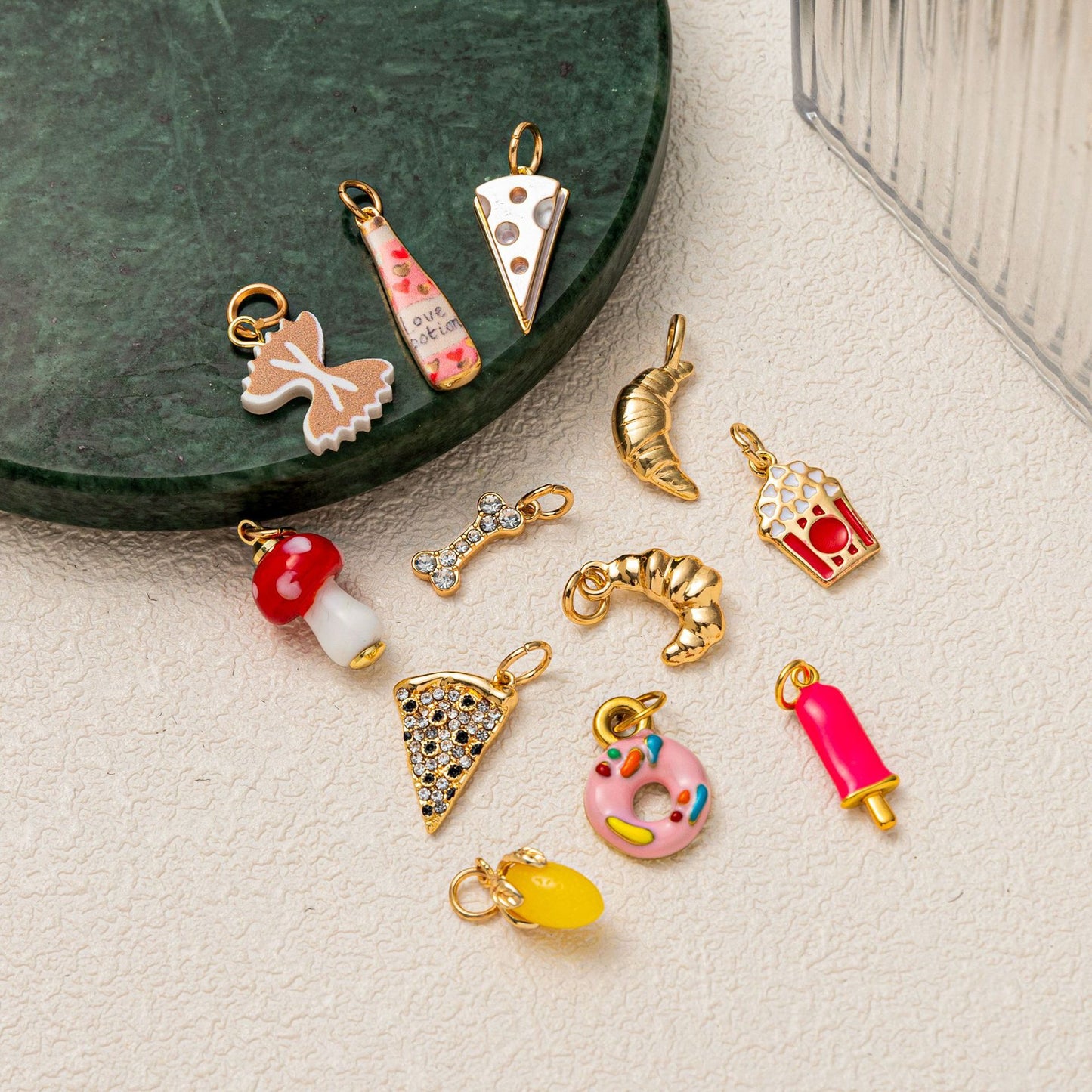 Minimalist PVD Plated Brass Fruit Charm Bar