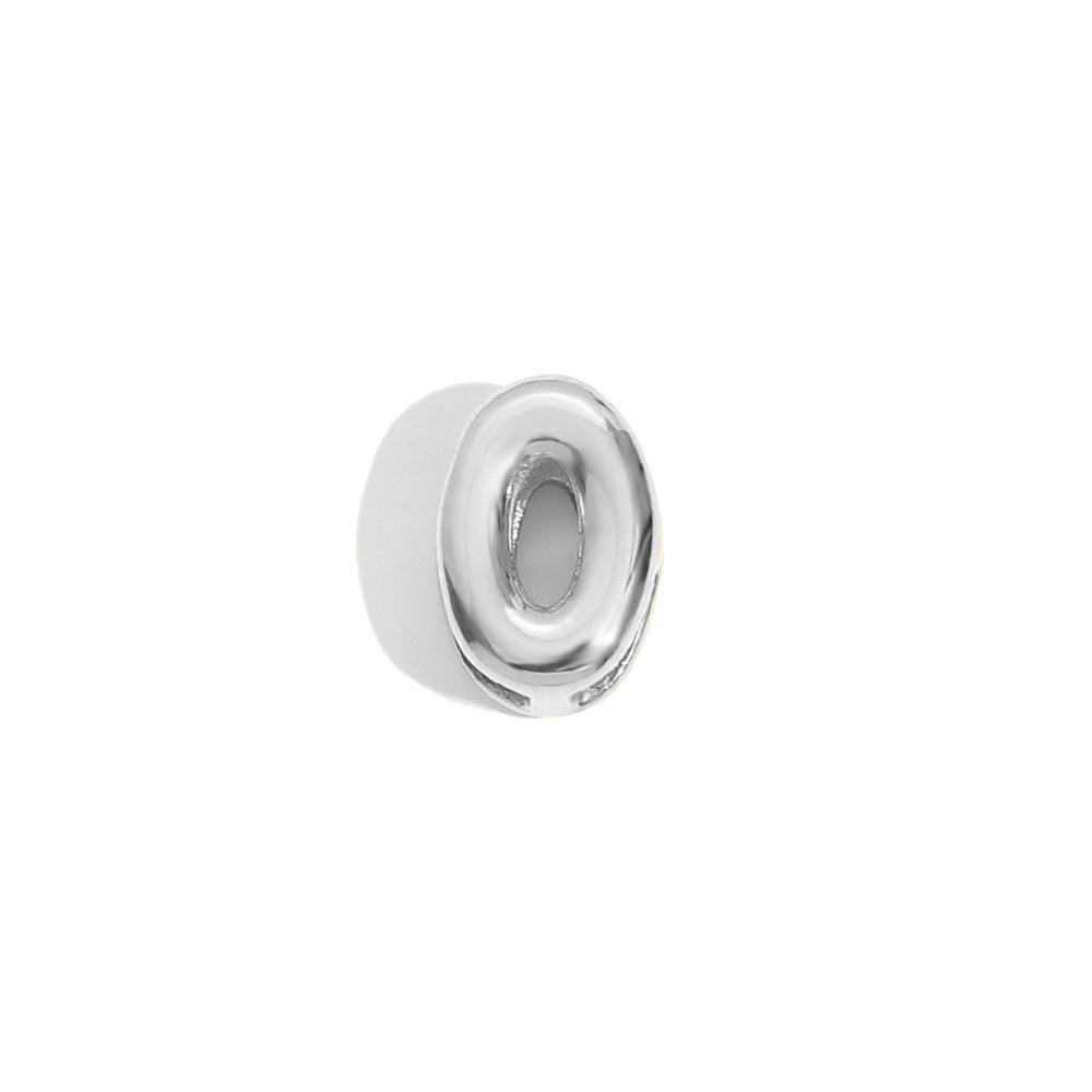 Collana Minimalista con Ciondolo a Lettera da Donna in Acciaio Inox con Placcatura in Oro 18K Design Cavo