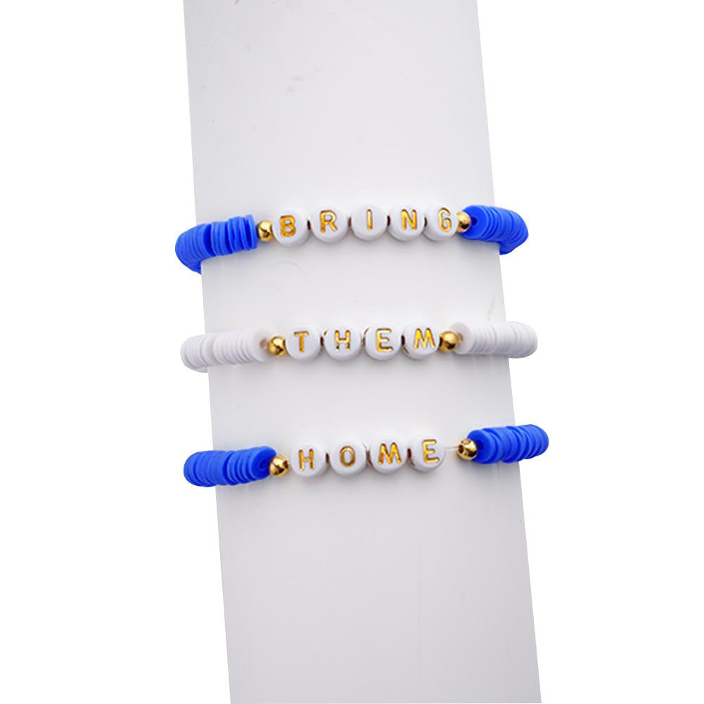 Bohemian Vintage Star Letter Resin Bracelet Set Unisex