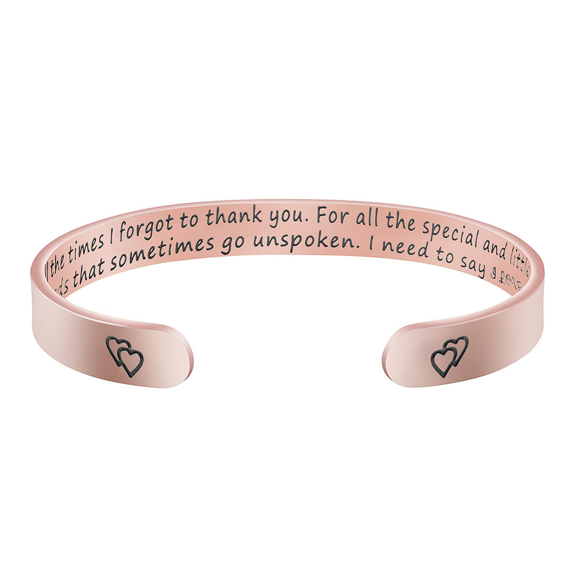 Pulsera de acero inoxidable de moda para mujer con acabado chapado, regalo ideal de Navidad, cumpleaños, Acción de Gracias para mamá