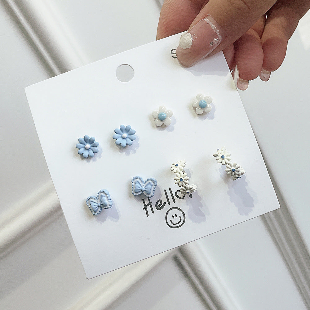 Minimalist Sweet Cartoon Fruit 925 Sterling Silver Handmade Stud Earrings for Women