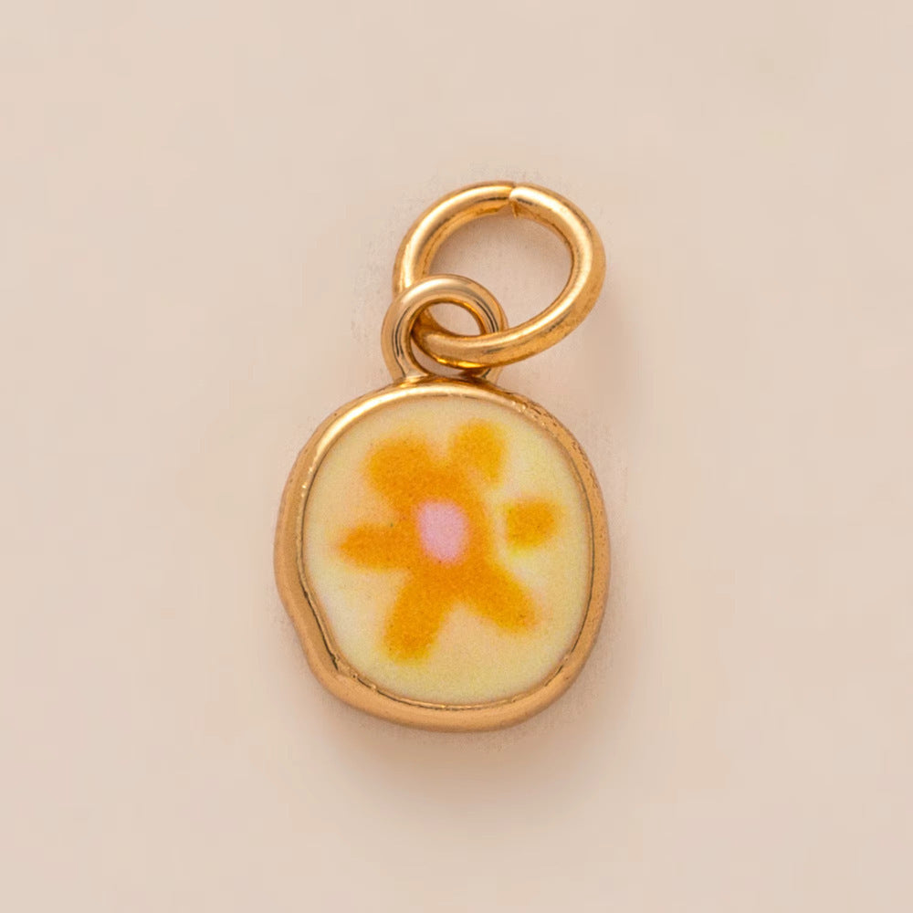 Minimalist Luxury 18K Gold Plated Starfish Clover Diamond Brass Pendant Necklace with Cable Chain