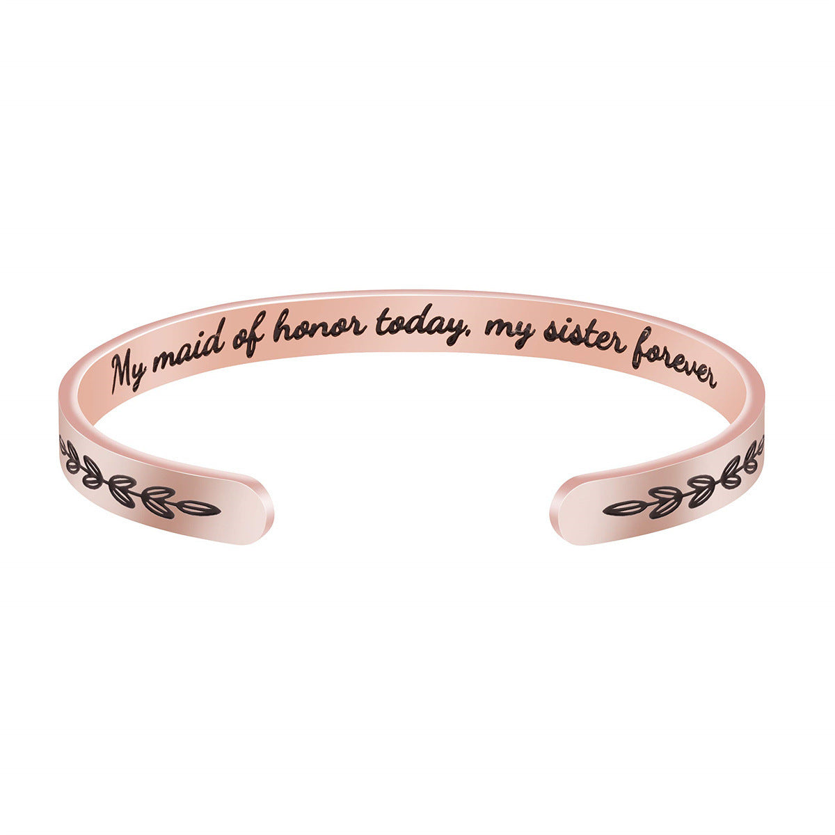Pulsera de acero inoxidable de moda para mujer con acabado chapado, regalo ideal de Navidad, cumpleaños, Acción de Gracias para mamá