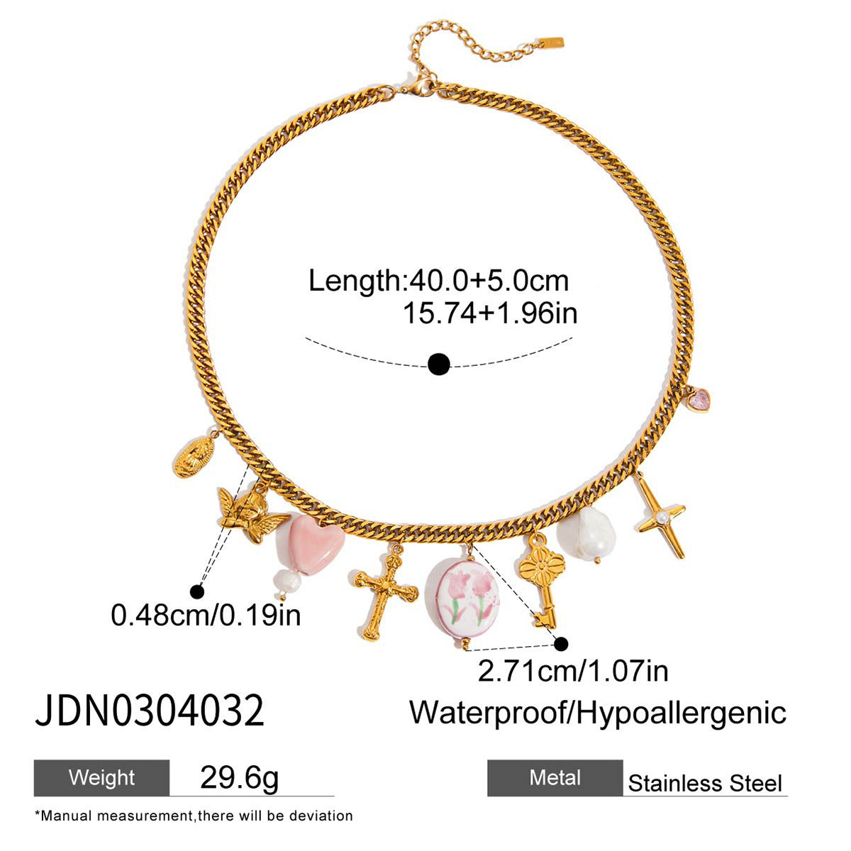 Collar con colgante minimalista de acero inoxidable con forma de corazón, dije de acero de titanio y acabado galvanizado para mujer