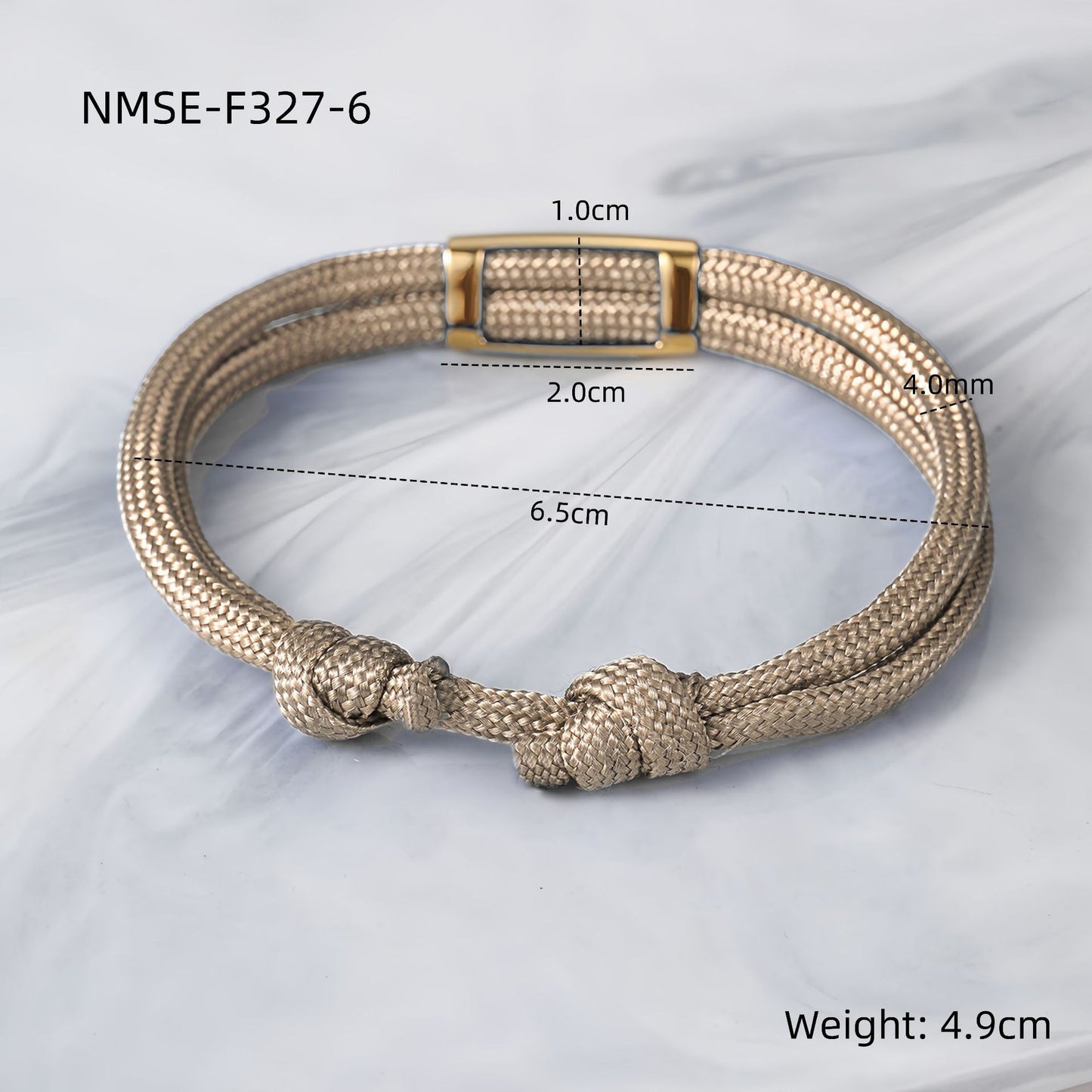 Pulsera trenzada minimalista de paracord con charm de acero de titanio para hombres y mujeres, grabado personalizado, regalo para familiares y festividades