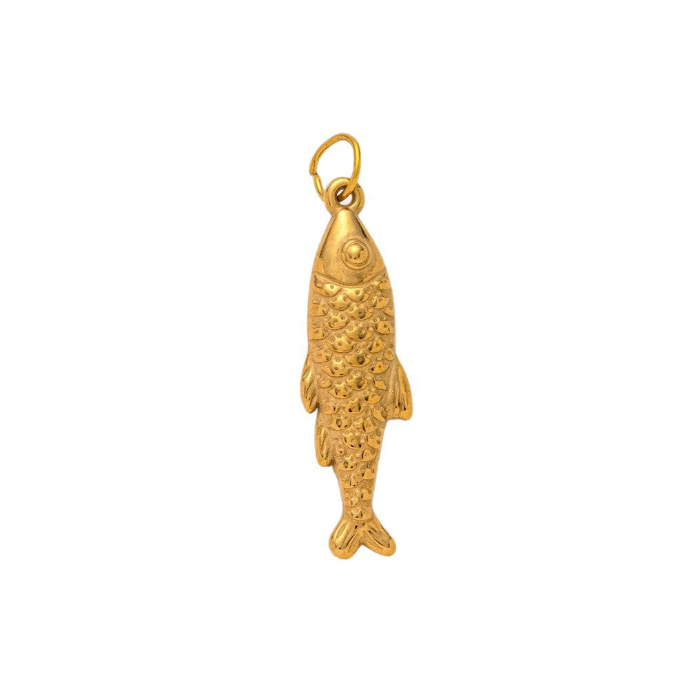 Minimalist 18K Gold Plated Titanium Steel Pendant for Women