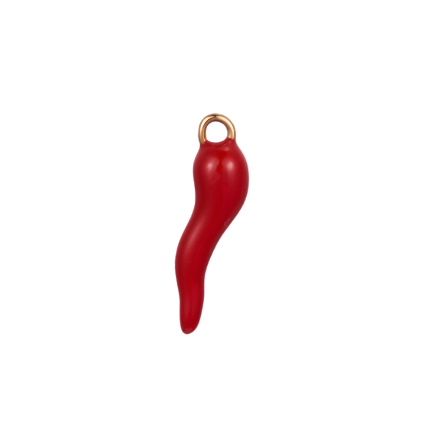 Vintage 18K Gold Plated Stainless Steel Envelope Pendant Charm Bar for Women
