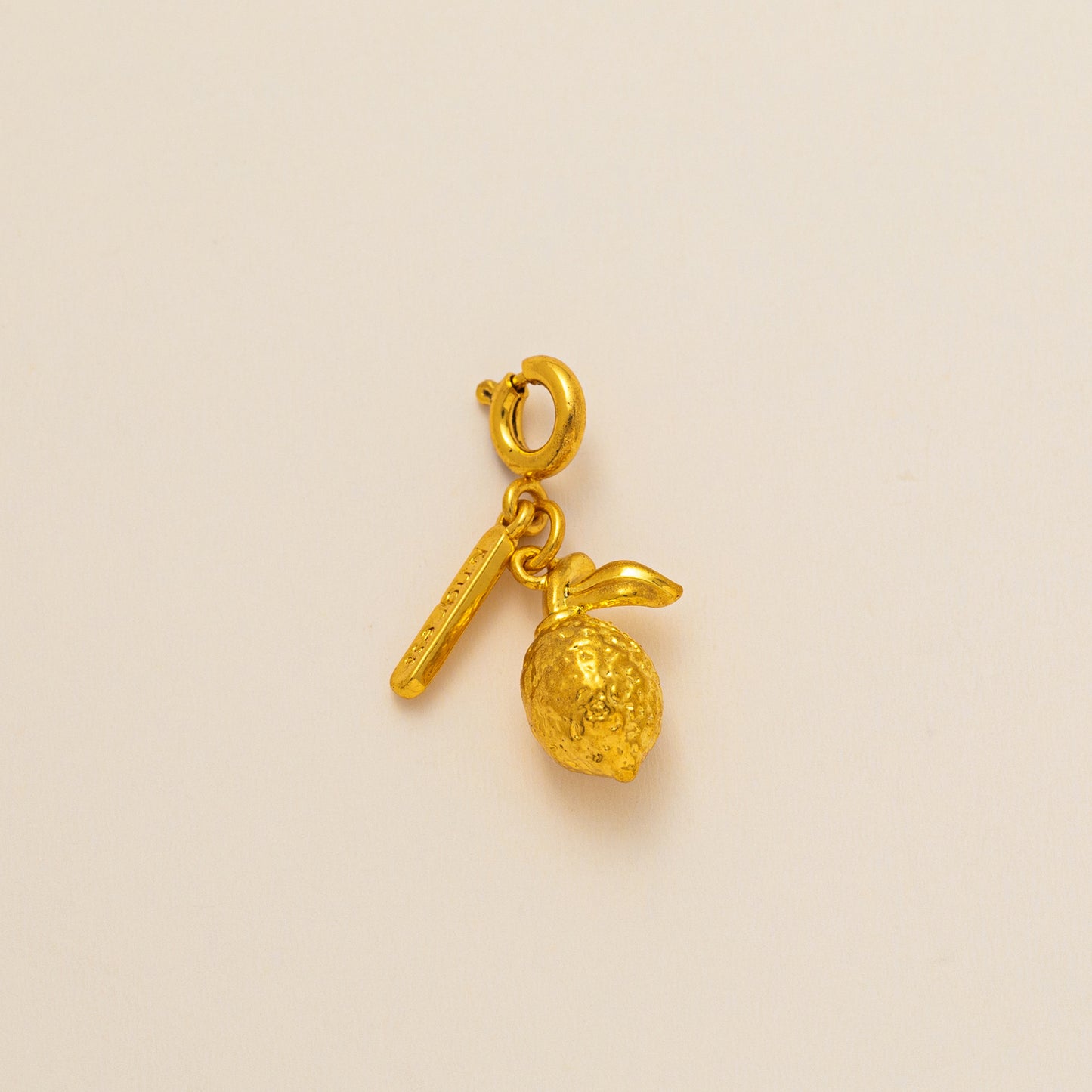 Minimalist Brass Plated Fruit Pendant Necklace