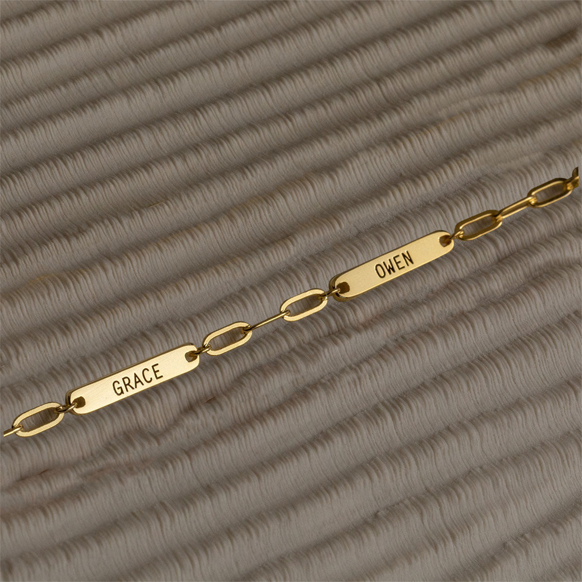 Geometric Letter Stainless Steel Plated Charm Bar Necklace Unisex