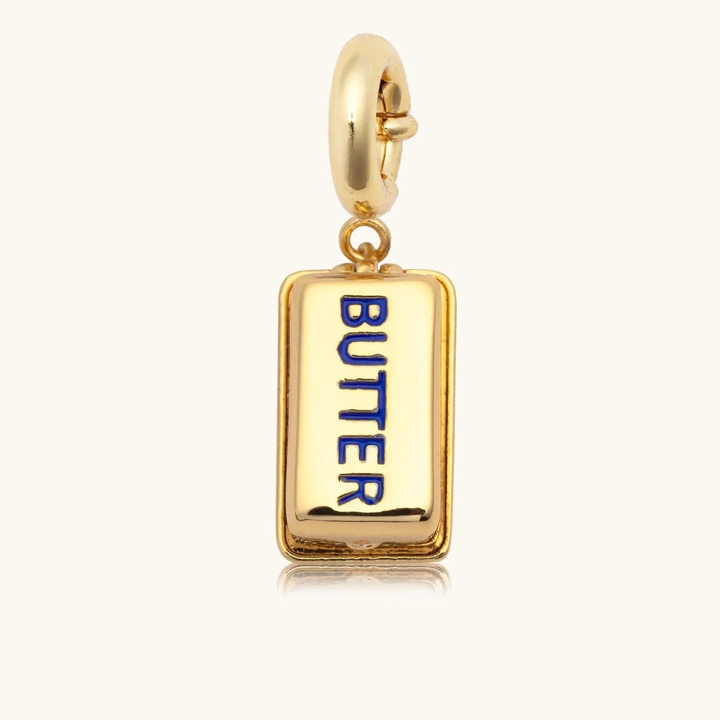 Vintage 18K Gold Plated Stainless Steel Camera Pendant Charm Bar for Women
