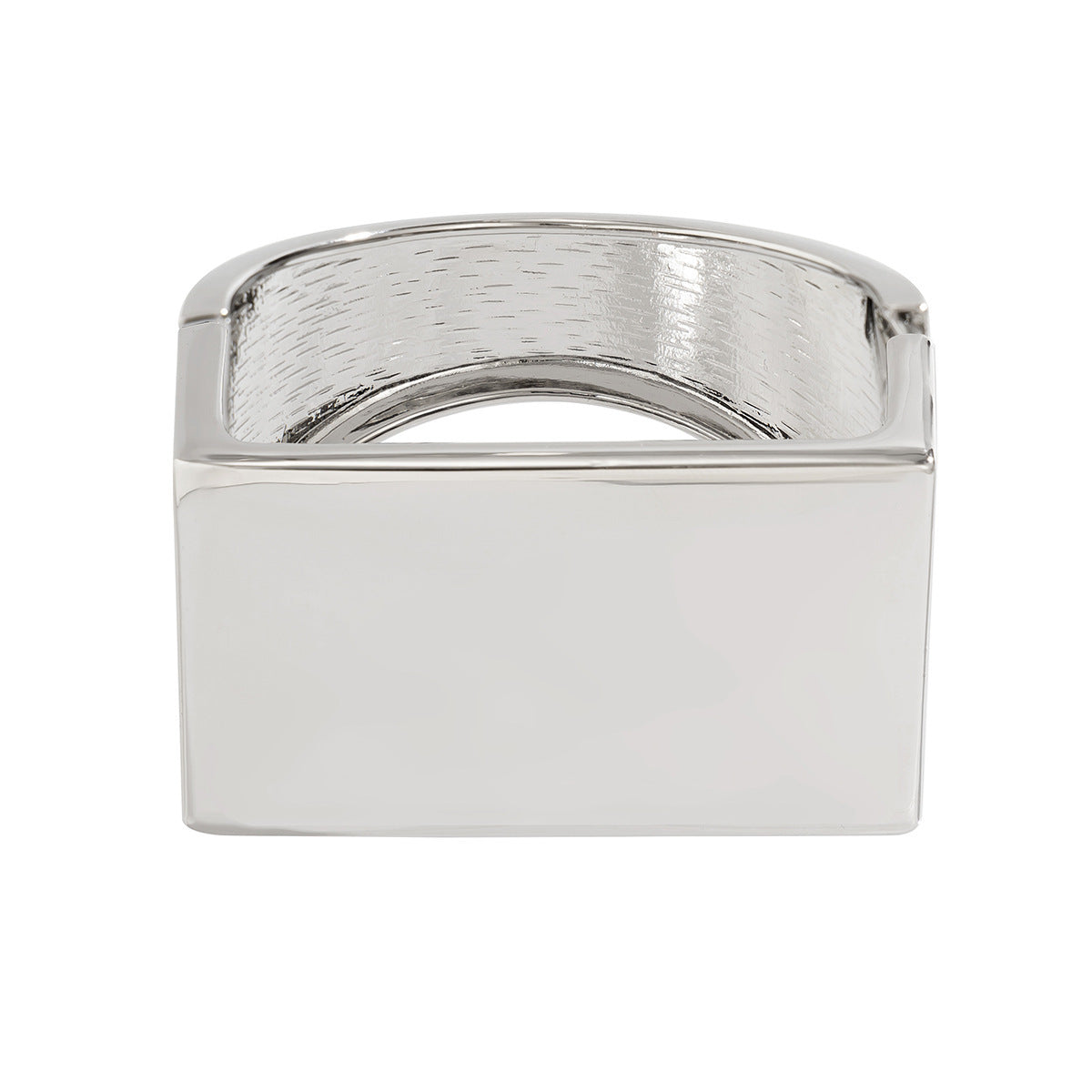 Bracciale Aperto in Lega Geometrico Quadrato Minimalista da Donna