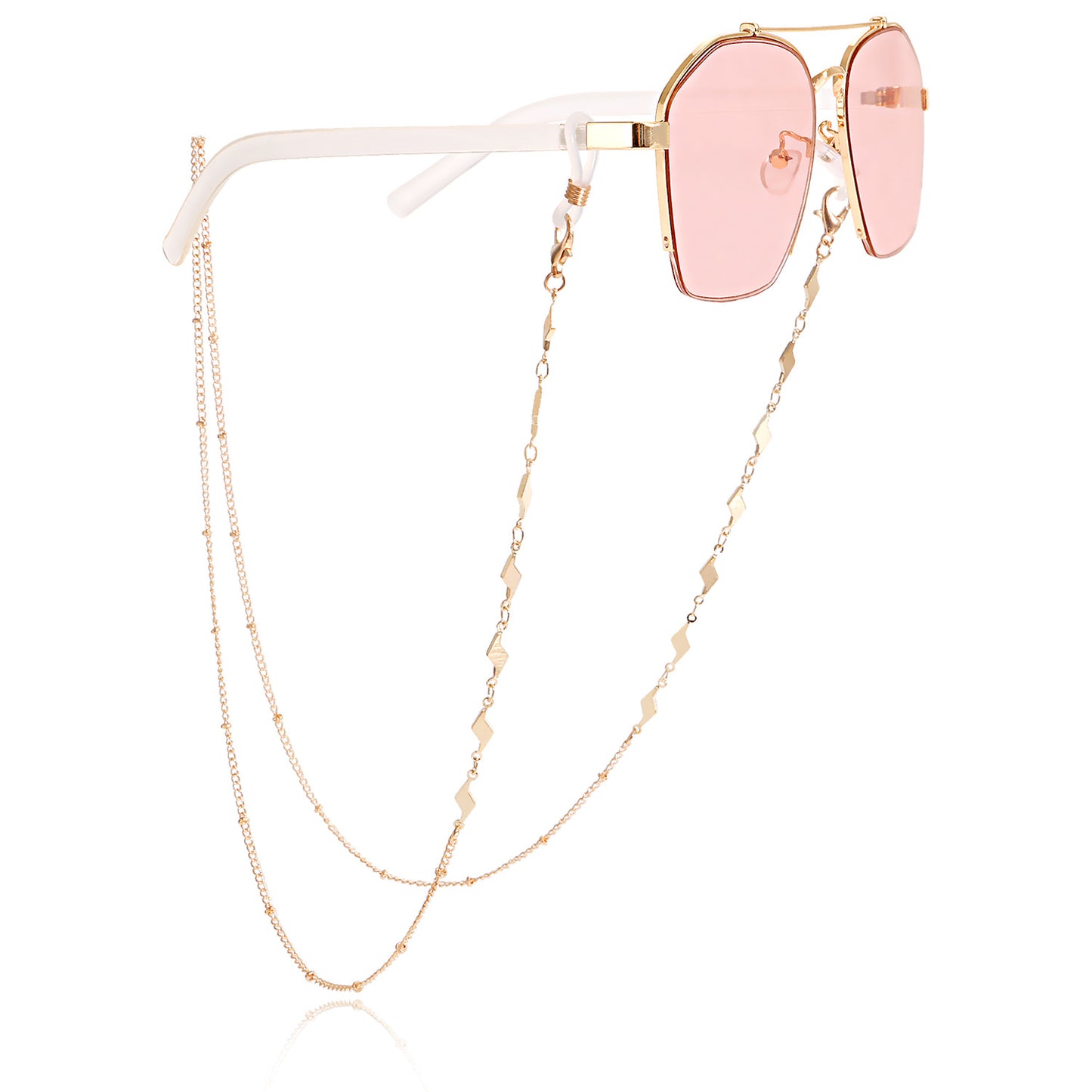 Butterfly Airplane Round Heart Alloy Glasses Chain and Mask Chain