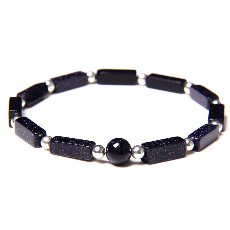 Minimalist Elegant Rectangle Natural Amethyst Agate Bracelet Unisex Floral Pattern Handmade Jewelry