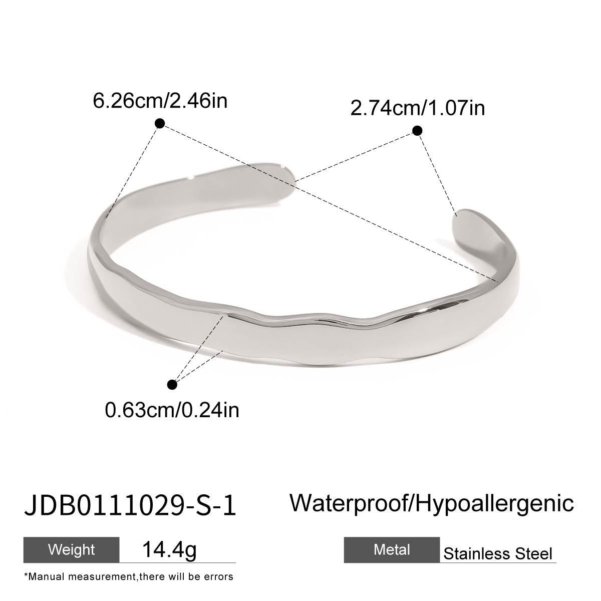 Geometric Plated Stainless Steel Bracelet