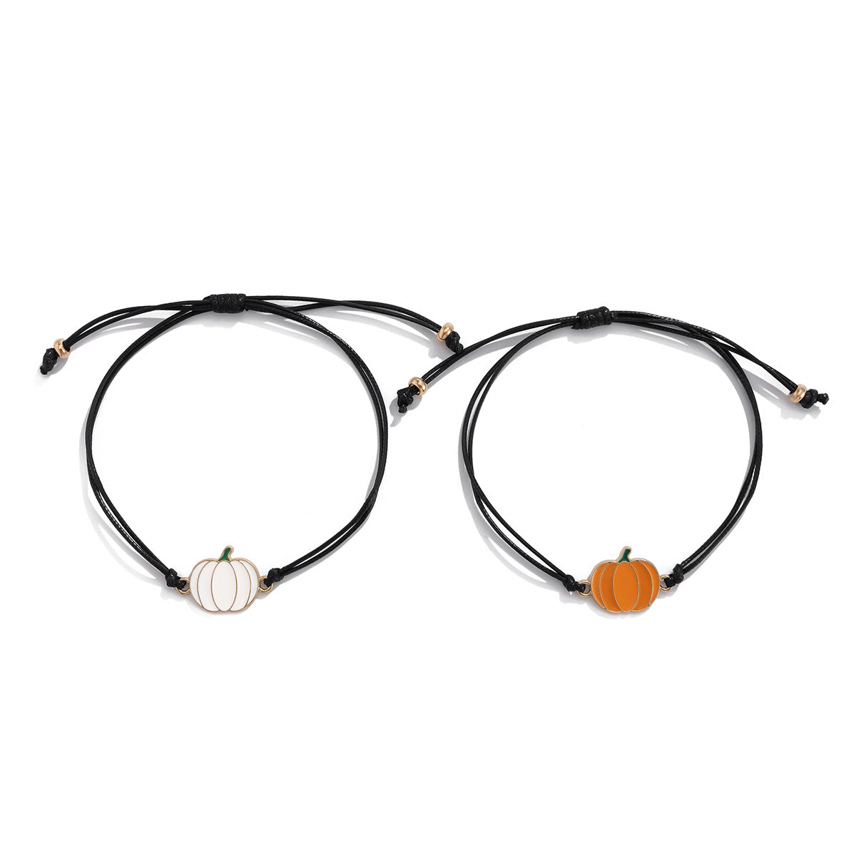 Playful Halloween Ghost and Pumpkin Charm Bracelet for Women Alloy Electroplated Cartoon Style Accessory
