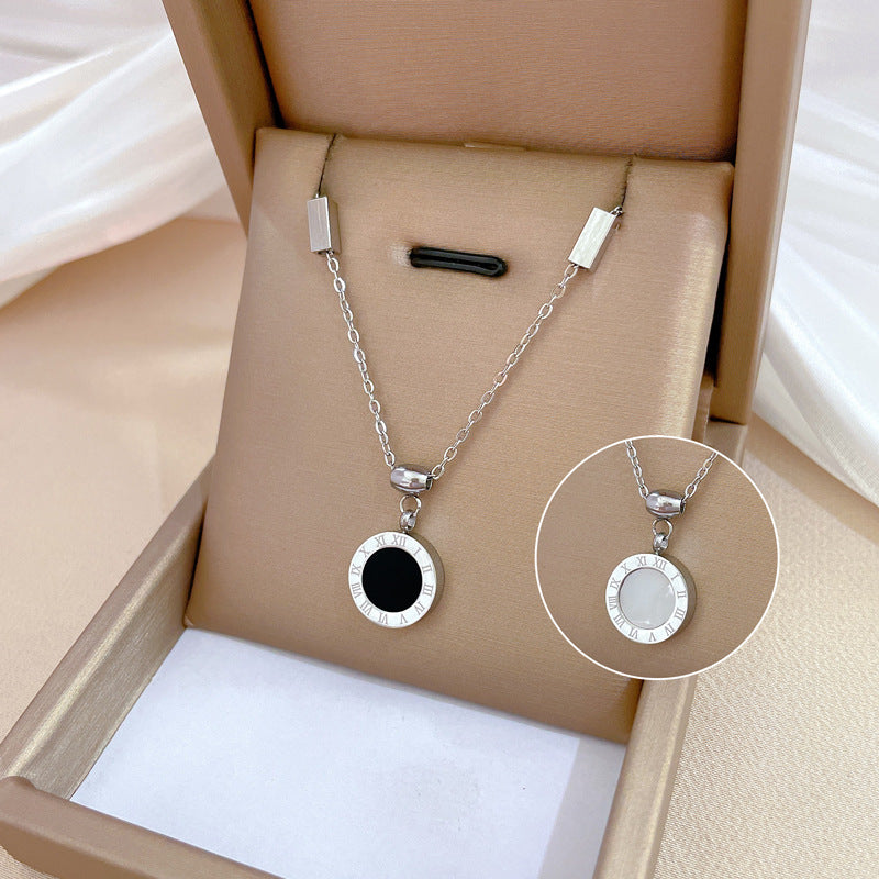Minimalist Geometric Titanium Steel Plated Necklace for Unisex