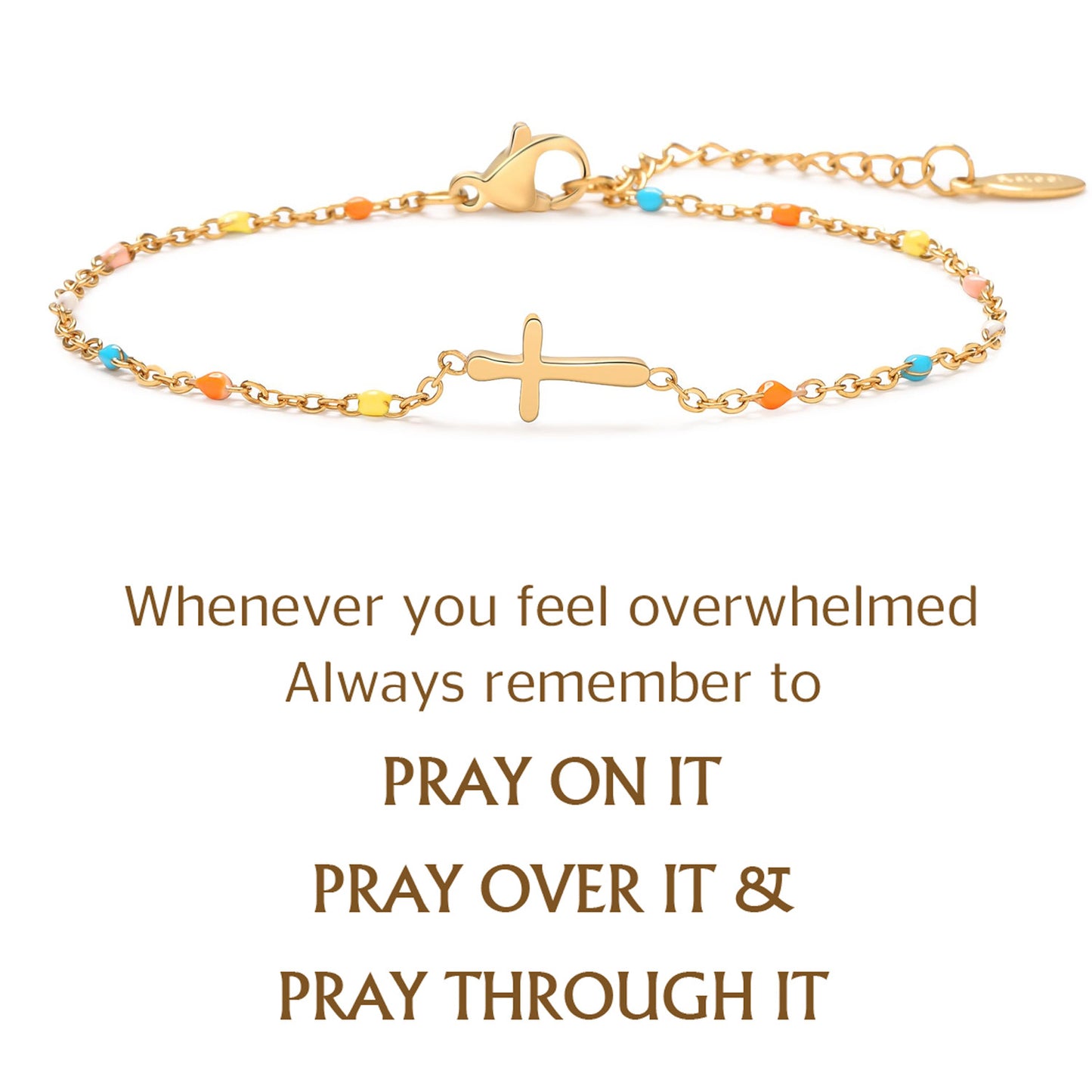 Bohemian Luxury Plated Stainless Steel Geometric Cross Bracelet Unisex Gift