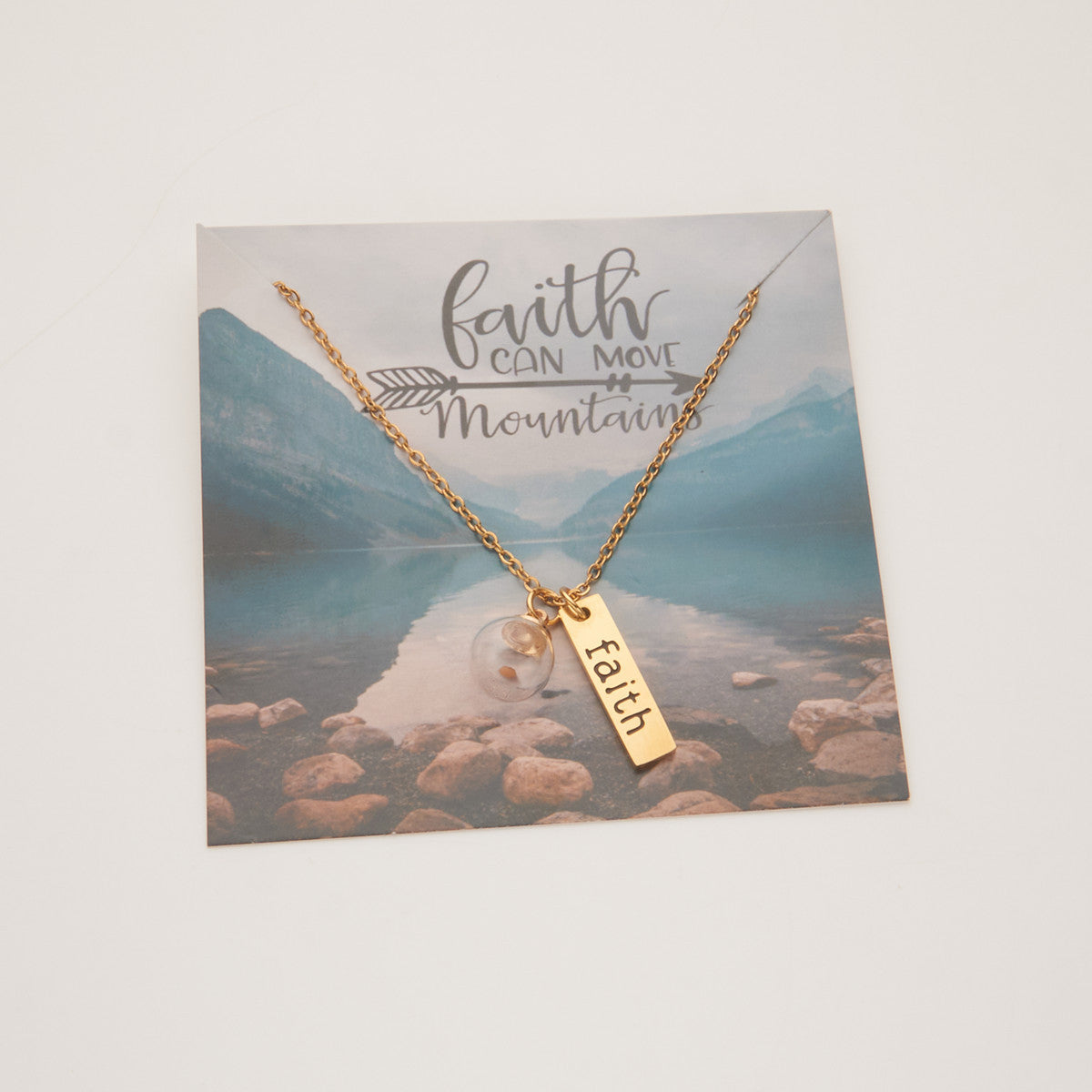 Minimalist Geometric Stainless Steel Necklace with 18K Gold Plated Finish and Hand-Blown Glass Round Pendant