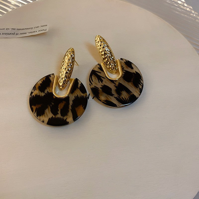 Chic Vintage Heart-Shaped Enamel Earrings with 925 Sterling Silver Posts for Women