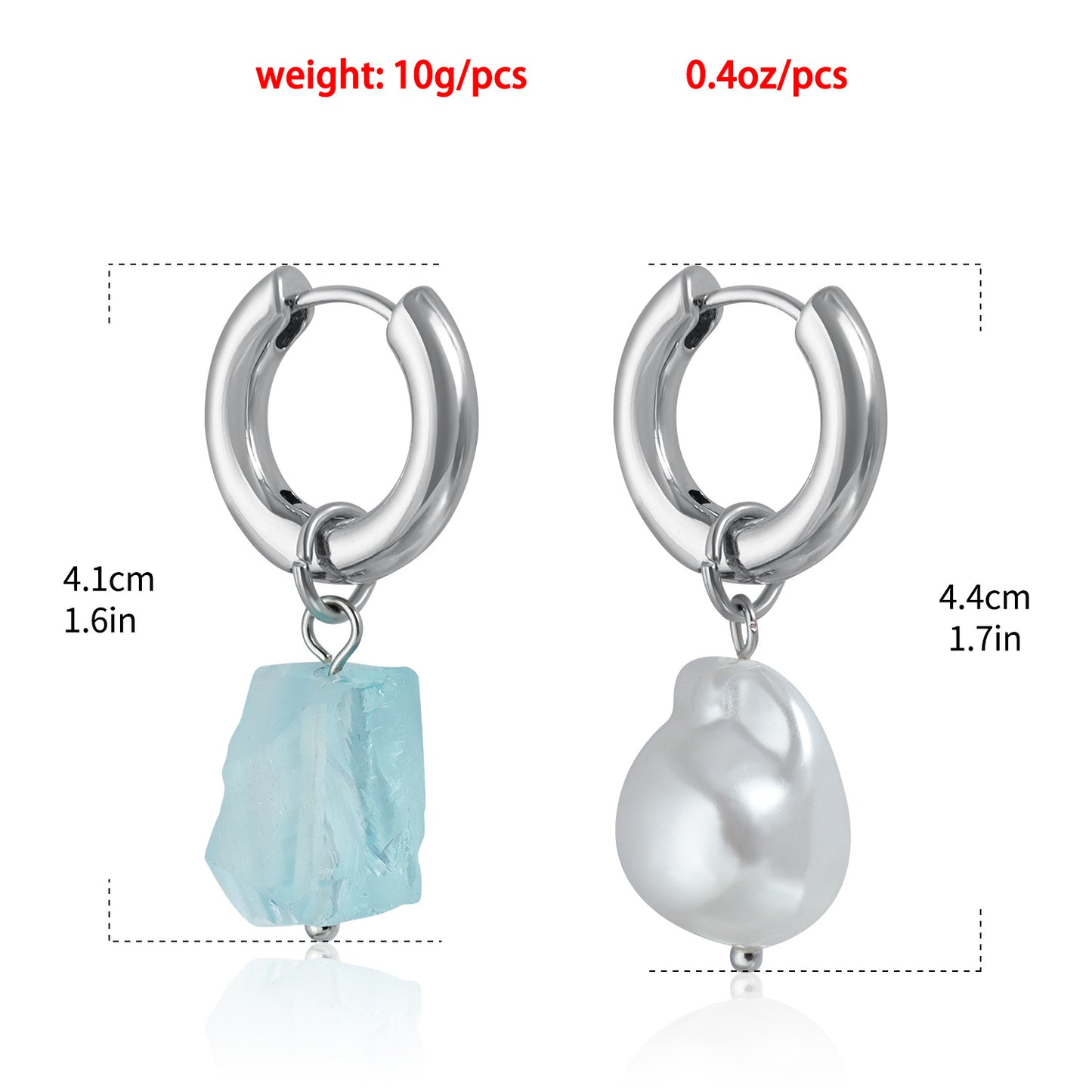 Aretes Geométricos Vintage de Aleación de Zinc con Acabado Galvanizado para Mujer