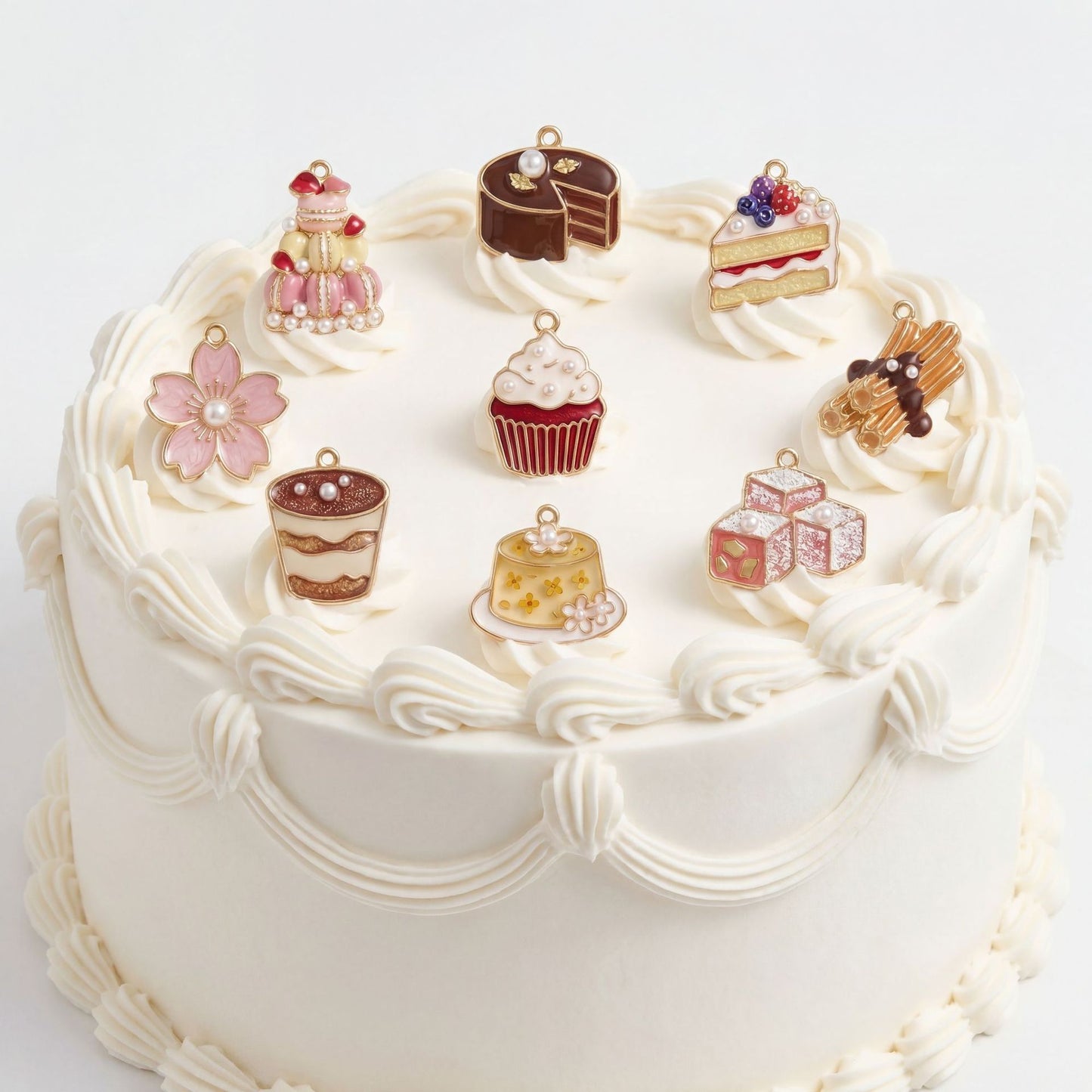 Sweet Plated Brass Food Series Charm Bar