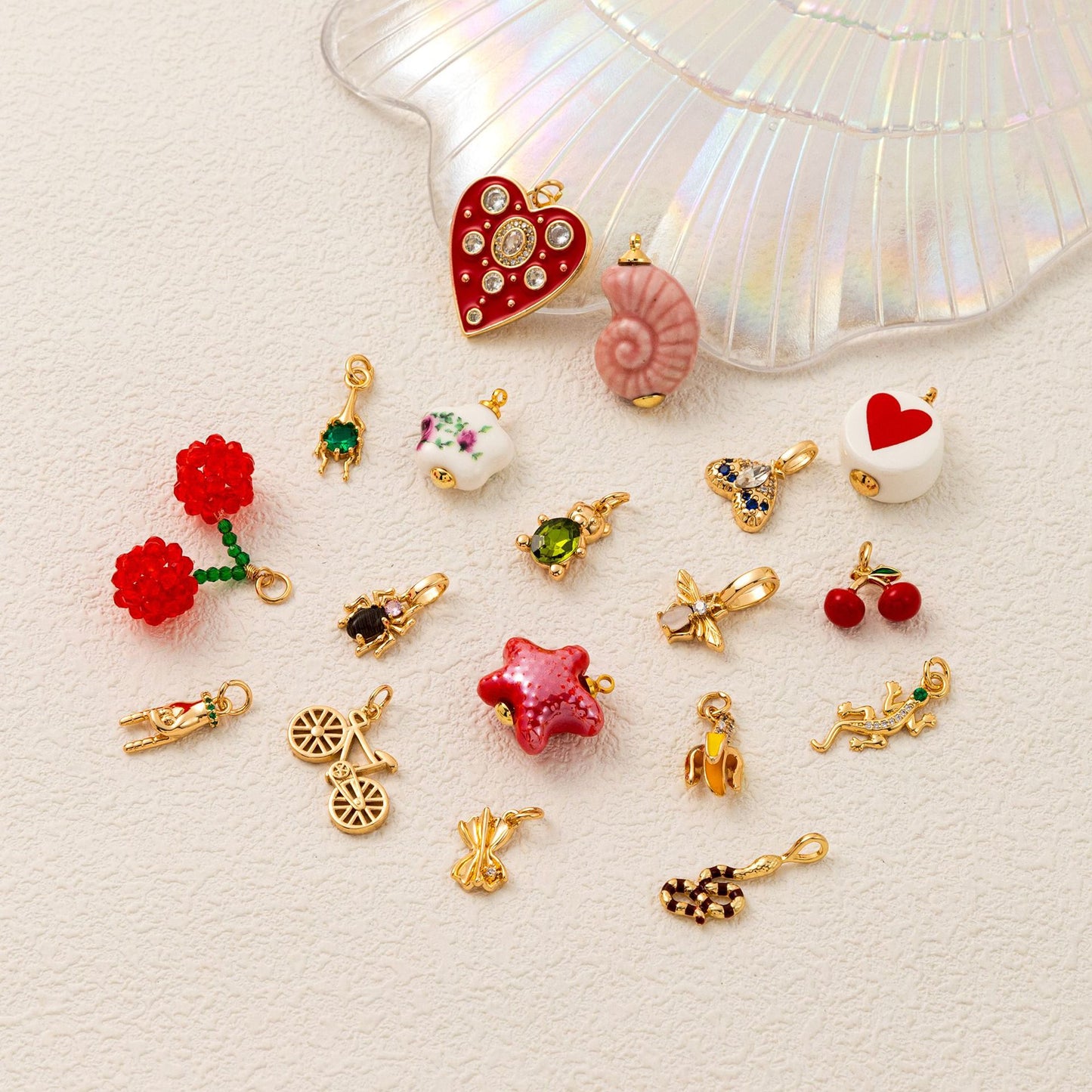 Vintage Gold Plated Brass Heart Star Charm Bar for Cable Chain Necklace Unisex DIY Jewelry