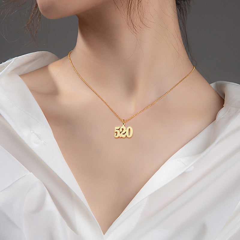 Collana in Acciaio al Titanio Geometrica Minimalista con Placcatura in Oro per Donna e Uomo Ciondolo a Medaglione con Catena