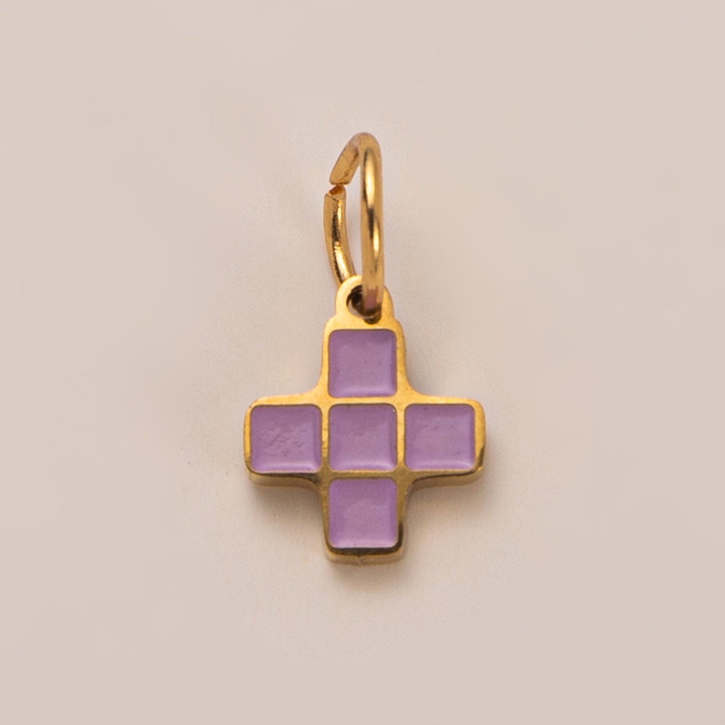 Minimalist Heart Brass Plated Charm Bar